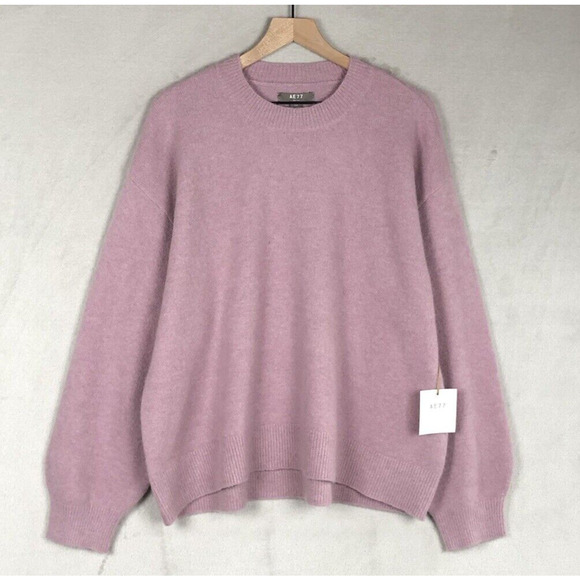 American Eagle Outfitters Sweaters - NWT AMERICAN EAGLE AE77 Cashmere Blend Sweater Sz L Mauve Pink Crew L/S $248